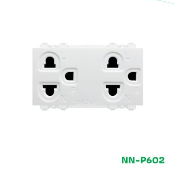 เต้ารับกราวด์คู่NANO NN-P602*20